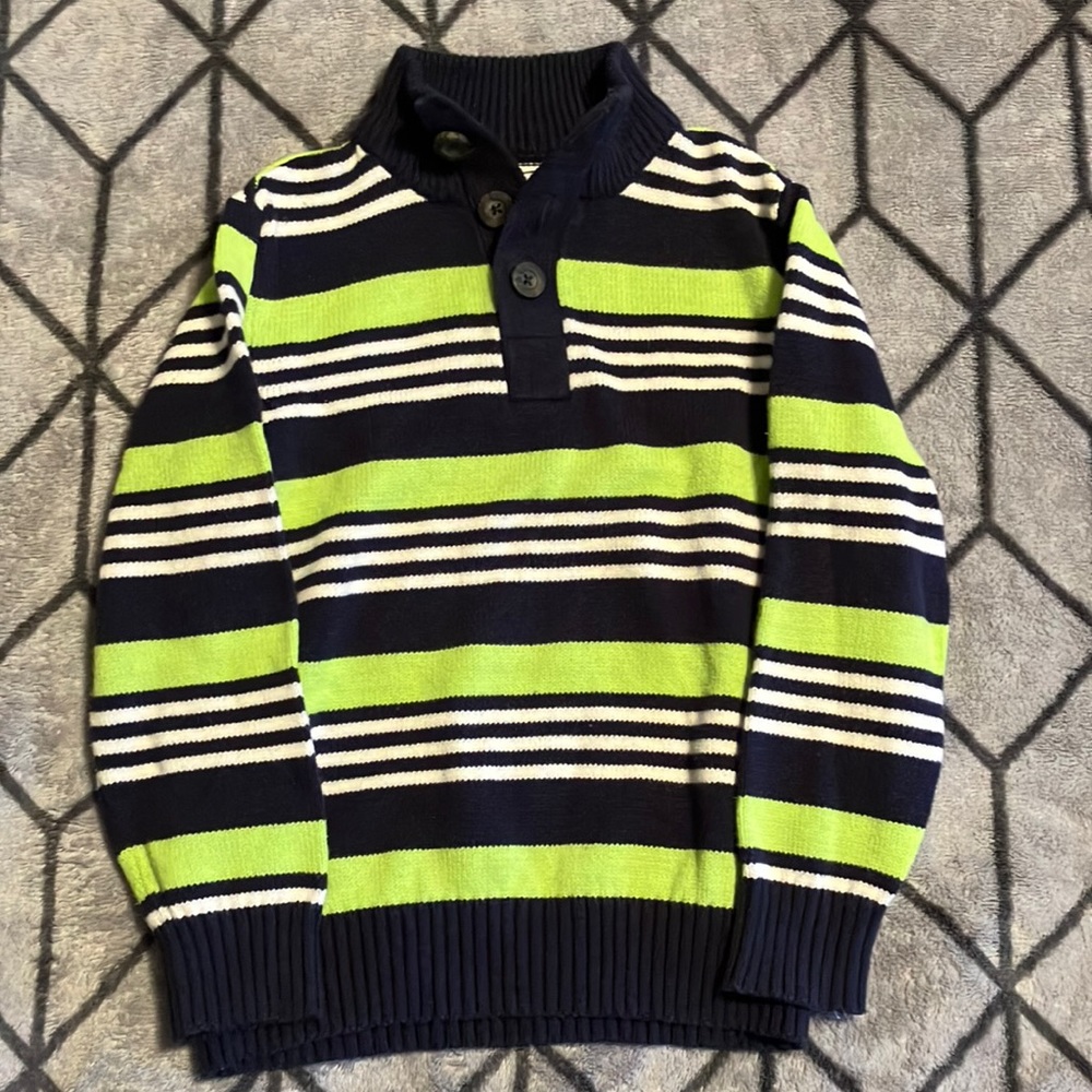 Boys 3 Button Sweater